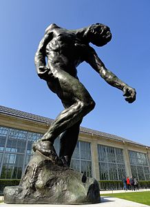 Auguste Rodin, 1881–1904, L'Ombre (The Shade), bronze (West terrace)