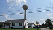 Water tower in Beaver. This is the tallest structure in the village.