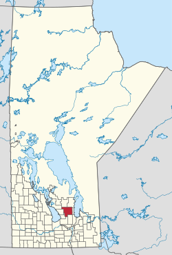 Location of Armstrong in Manitoba