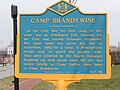 Camp Brandywine historic marker in Greenville, Delaware