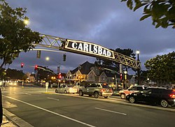 Downtown Carlsbad in 2020