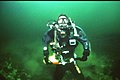 Daniel Reinders test-diving Gordon Smiths prototype rebreather