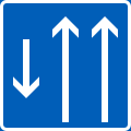 Information on traffic lanes (formerly used )