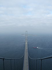 The East Bridge from the top of the eastern pylon