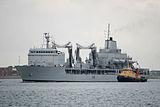 INS Aditya departing Portsmouth Naval Base, UK, 20 June 2009.