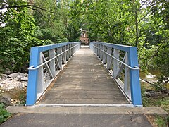 Jennie Dean Park footbridge in 2020