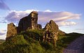 Kendal Castle at sunset, August 2003