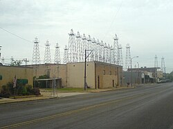 World's Richest Acre Park in downtown Kilgore, where the greatest concentration of oil wells in the world once stood.