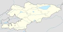 红十月村在吉尔吉斯斯坦的位置