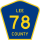 County Road 78 marker