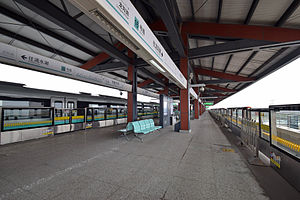 Line 16 platform of Middle Huaxia Road station