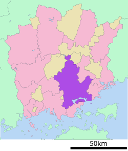 岡山市位置圖