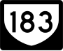 Highway 183 marker