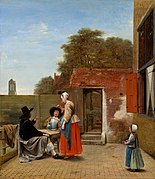 A Dutch Courtyard c. 1658 – c. 1660