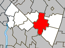 Location within Rouville RCM