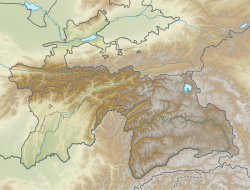 1989 Gissar earthquake is located in Tajikistan