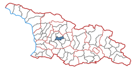 Location of the municipality within Georgia