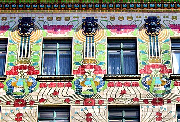 Detail of Majolica House (1898)