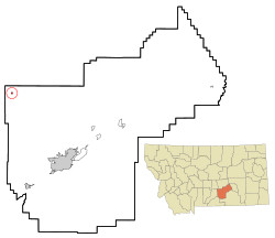 Location of Broadview, Montana