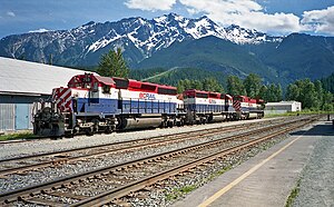 BC Rail locomotives at Pemberton