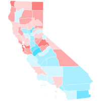 Trend (shift relative to state) in each California county from 2004-2008