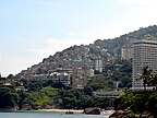 Vidigal. The tall building to the right is the Sheraton Rio luxury hotel