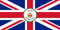 英属新赫布里底群岛高级专员旗帜（1906年至1953年，都铎皇冠）[2]