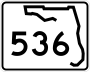 State Road 536 marker