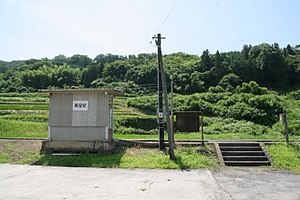 粟屋站的入口