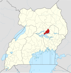 District location in Uganda