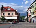 Pedestrian zone of the city of Liptovsky Mikulas