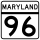 Maryland Route 96 marker