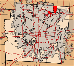 Location of Blendon Township in Franklin County.