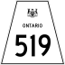 Highway 519 marker