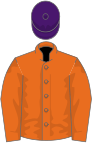 Orange, purple cap