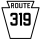 Pennsylvania Route 319 marker