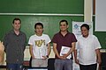 The invited panelist of WikiCon: Tony Ahn (User:Noraft), Tonyo Cruz, Jayvee Fernandez and Remi de Leon