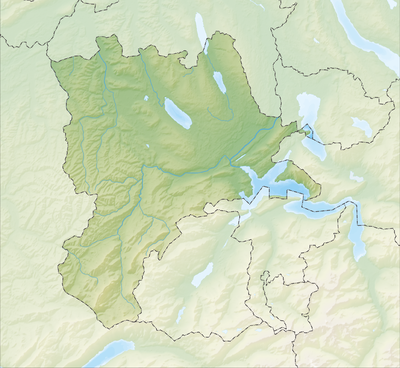 Location map Switzerland Lucerne