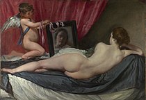 Rokeby Venus, c. 1647–51. Female Figure's approximate dating is based on the similarity of brush work.