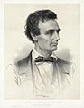 Image 40"Hon. Abraham Lincoln, Republican candidate for the presidency, 1860," a lithograph by Leopold Grozelier, et al. According to the Library of Congress, "Thomas Hicks painted a portrait of Lincoln at his office in Springfield specifically for this lithograph." Image credit: Thomas Hicks (painter), Leopold Grozelier (lithographer), W. William Schaus (publisher), J.H. Bufford's Lith. (printer), Adam Cuerden (restoration) (from Portal:Illinois/Selected picture)