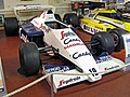 Ayrton Senna's Toleman TG184 car, with which he took second place at the 1984 Monaco Grand Prix