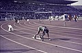 Pan African Games Lagos January 7-18, 1973. Runners in the starting position on courts