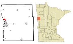 Location of Oakport, Minnesota