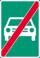 End of road for motor vehicles (formerly used )