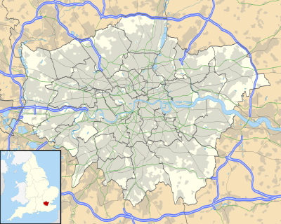 Location of London 1 South teams in London