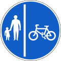 RUS 058CR Segregated Route for Pedal Cycles and Pedestrians (Cycle on Right)