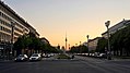 Karl-Marx-Allee looking towards the Berlin TV Tower.