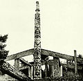 The Kayung totem pole in 1884
