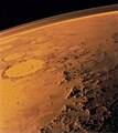 Thin atmosphere of Mars