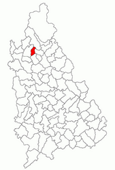 Location in Dâmbovița County